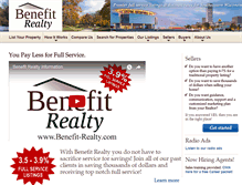 Tablet Screenshot of benefit-realty.com